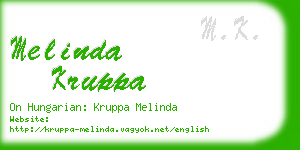 melinda kruppa business card